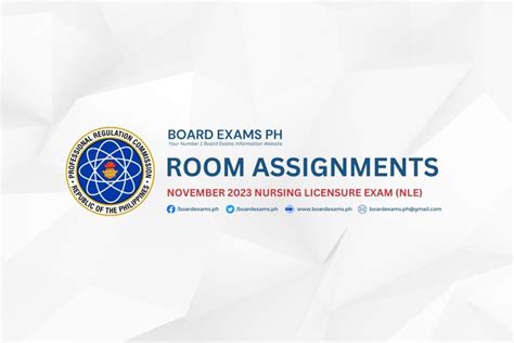 ROOM ASSIGNMENTS: November 2023 Philippine Nurse .